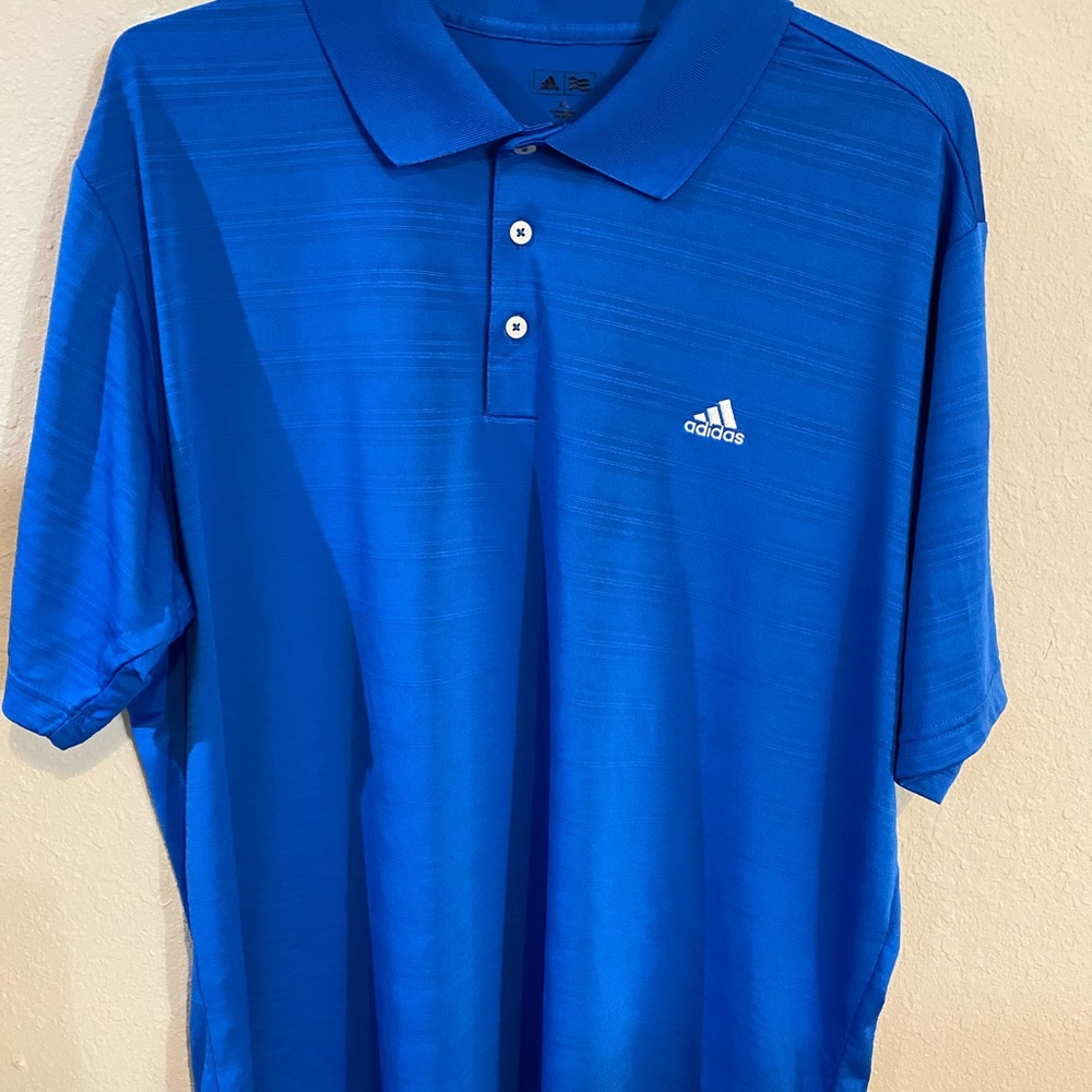 Adidas Men’s Blue Golf Shirt Sz L